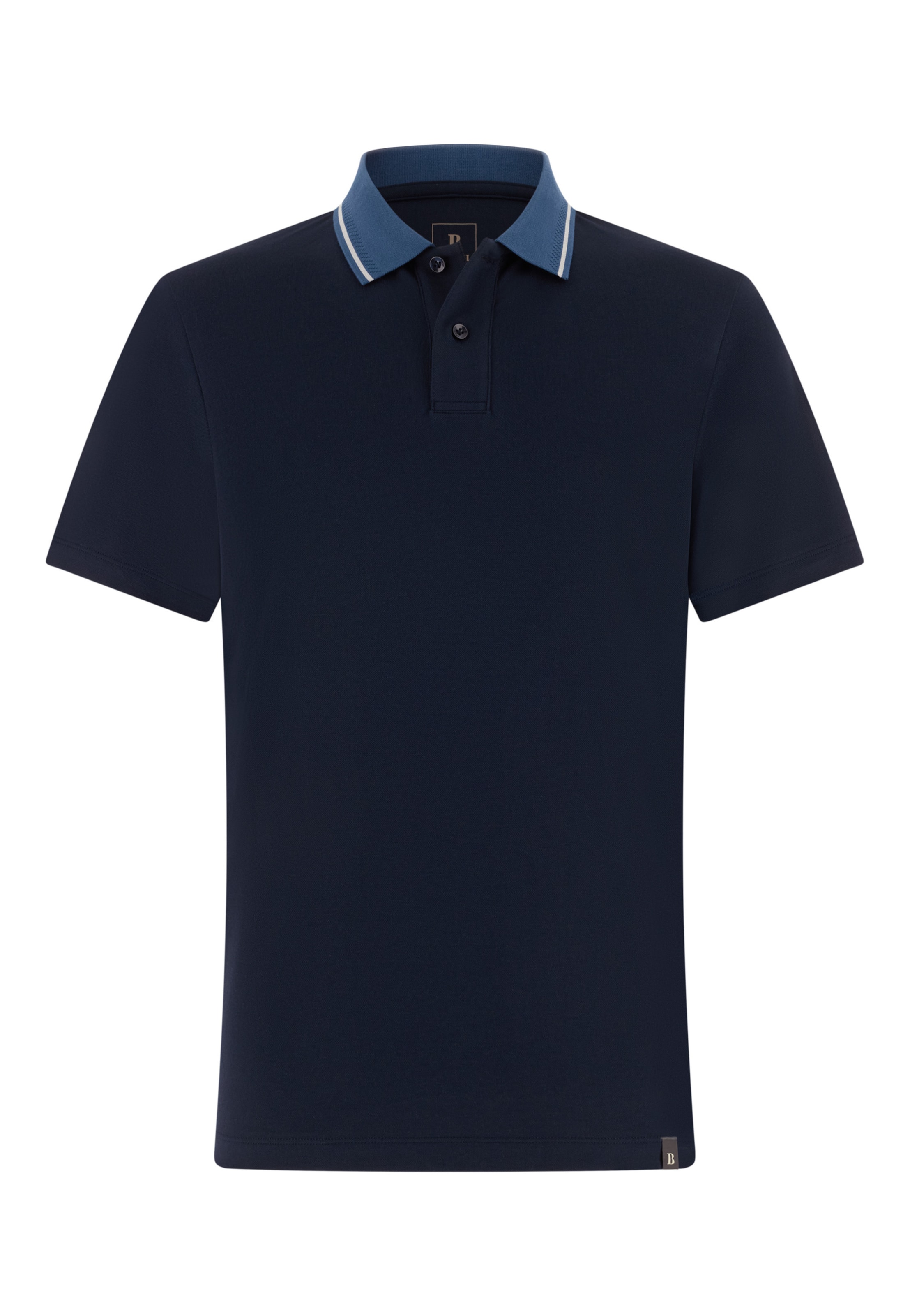 Boggi Milano Poloshirt in Blau: Vorderseite