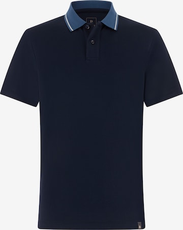 Boggi Milano Poloshirt in Blau: Vorderseite