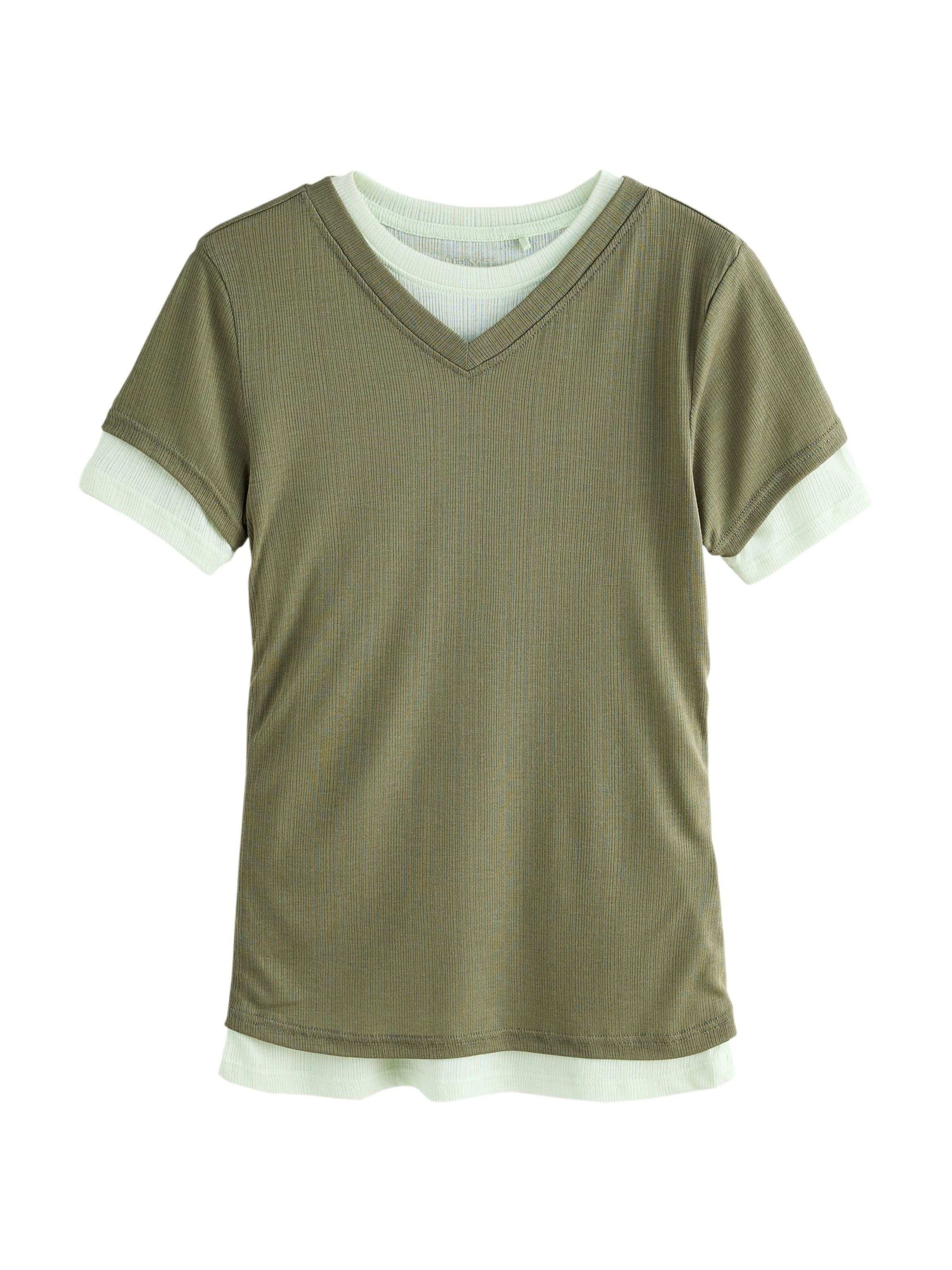 T-shirt Next en vert : devant