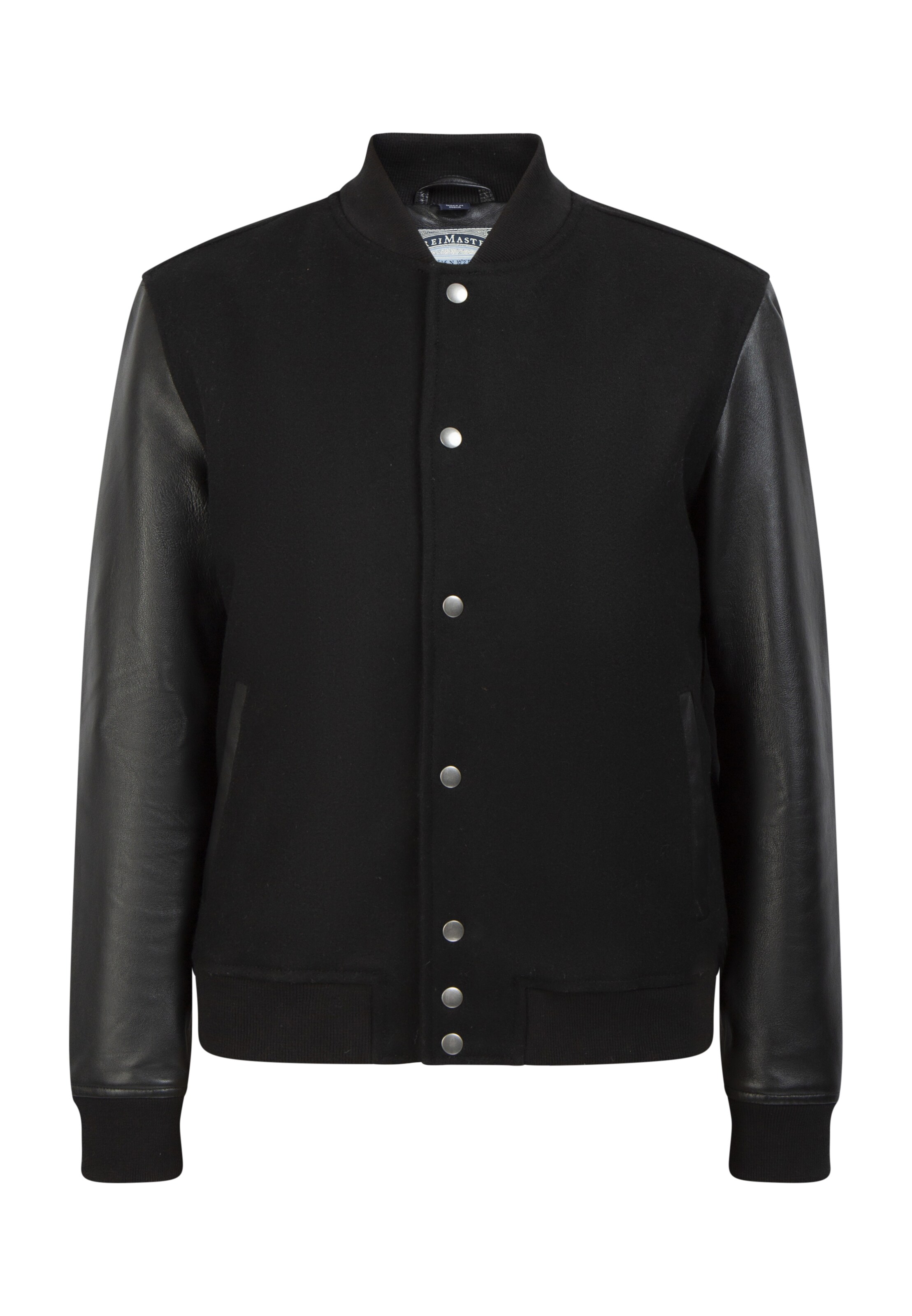 melns DreiMaster Vintage Starpsezonu jaka: no priekšpuses