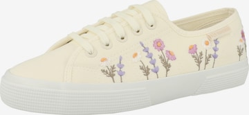 SUPERGA - Zapatillas deportivas bajas en blanco: frente