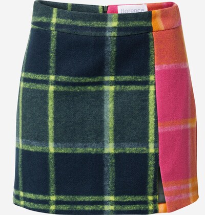 florence by mills exclusive for ABOUT YOU Skirt 'Aurea' in Navy / Emerald / Orange / Pink, Item view