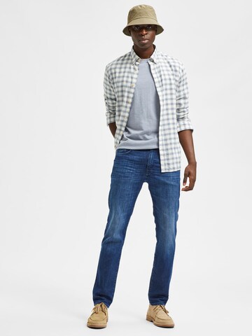 Regular Jean 'Scott' SELECTED HOMME en bleu