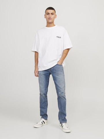 zils JACK & JONES Piegulošs Džinsi 'Glenn Cole'