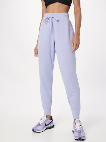 Effilé Pantalon de sport SKECHERS en violet : devant