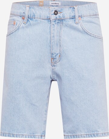 Woodbird Regular Jeans in Blauw: voorkant