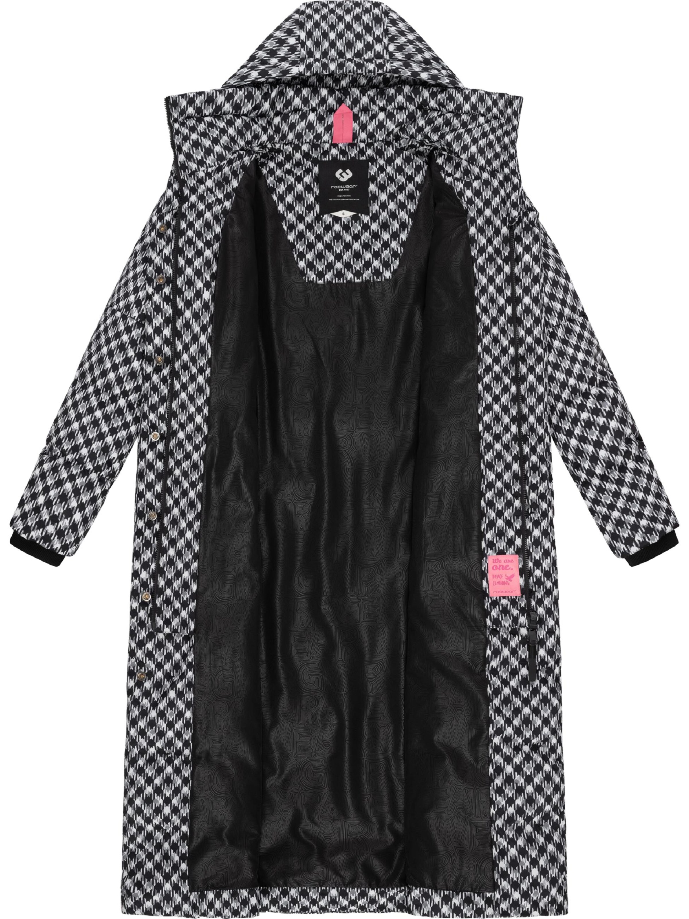 Ragwear Zimní kabát – černá