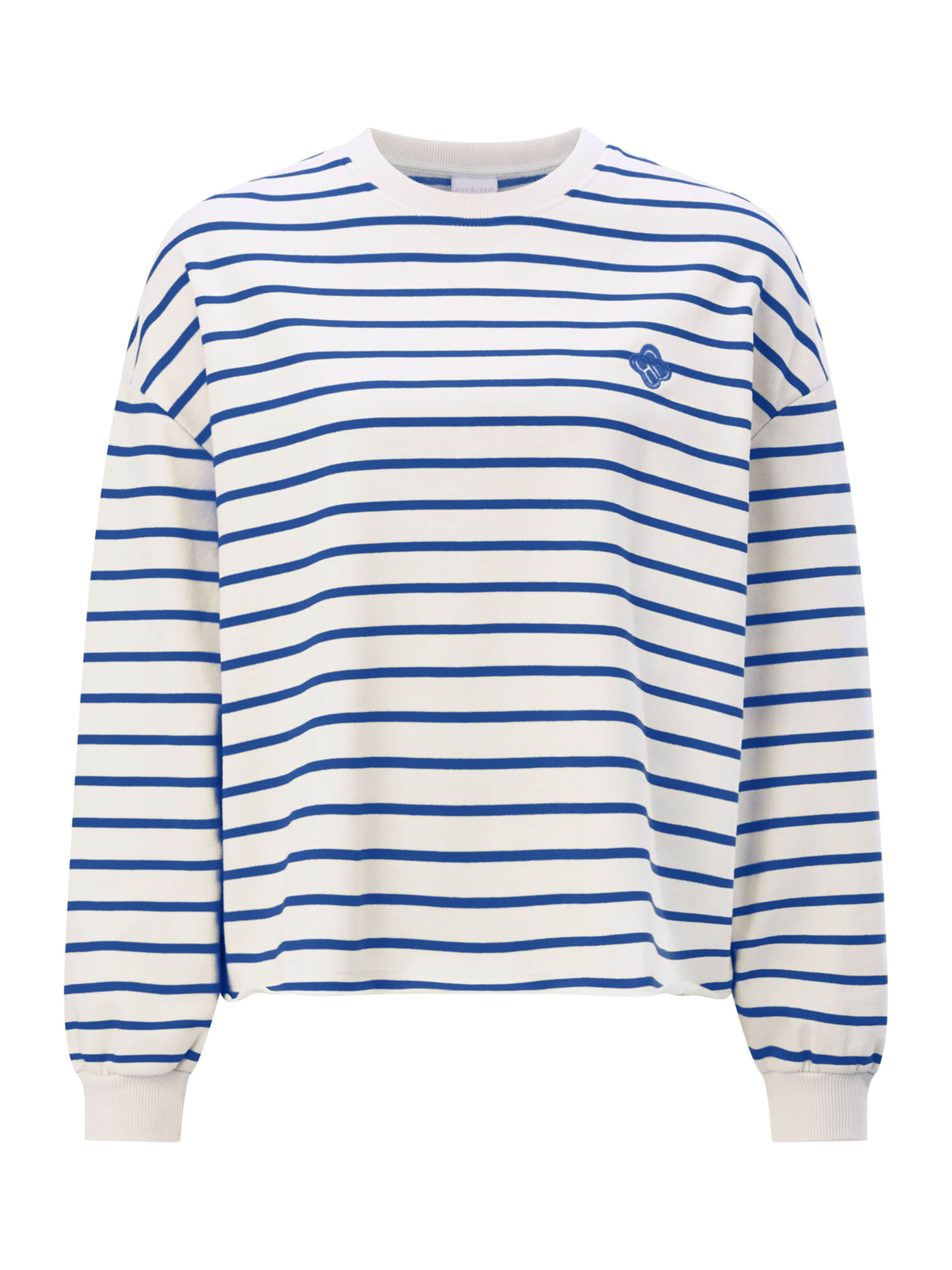 Bluză de molton de la Rich & Royal pe albastru: față