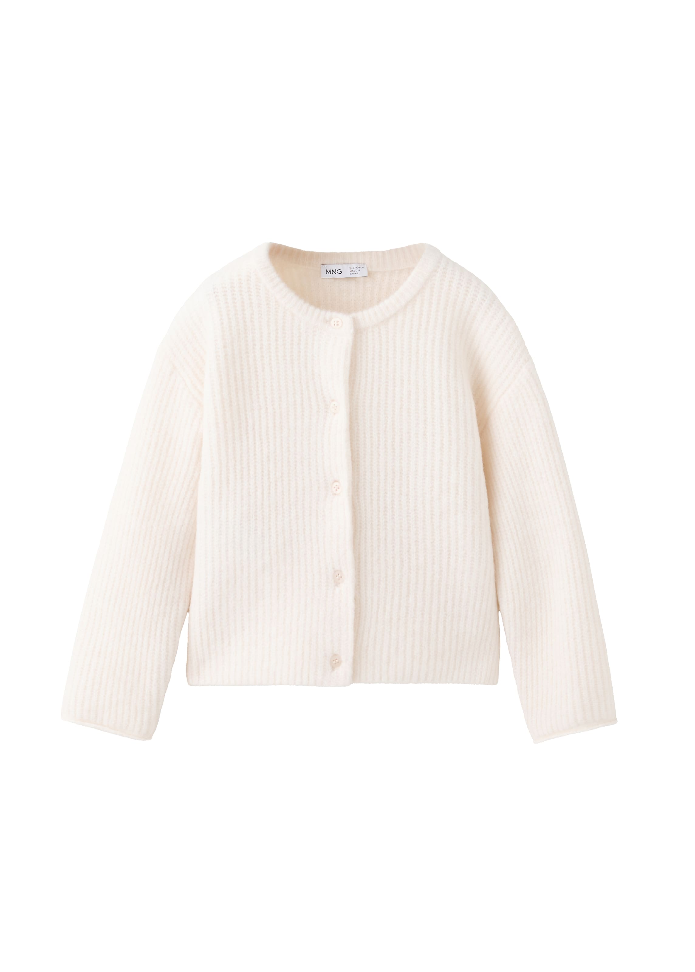 MANGO KIDS Knit cardigan 'DAISY' in 86 in Greige, Item view