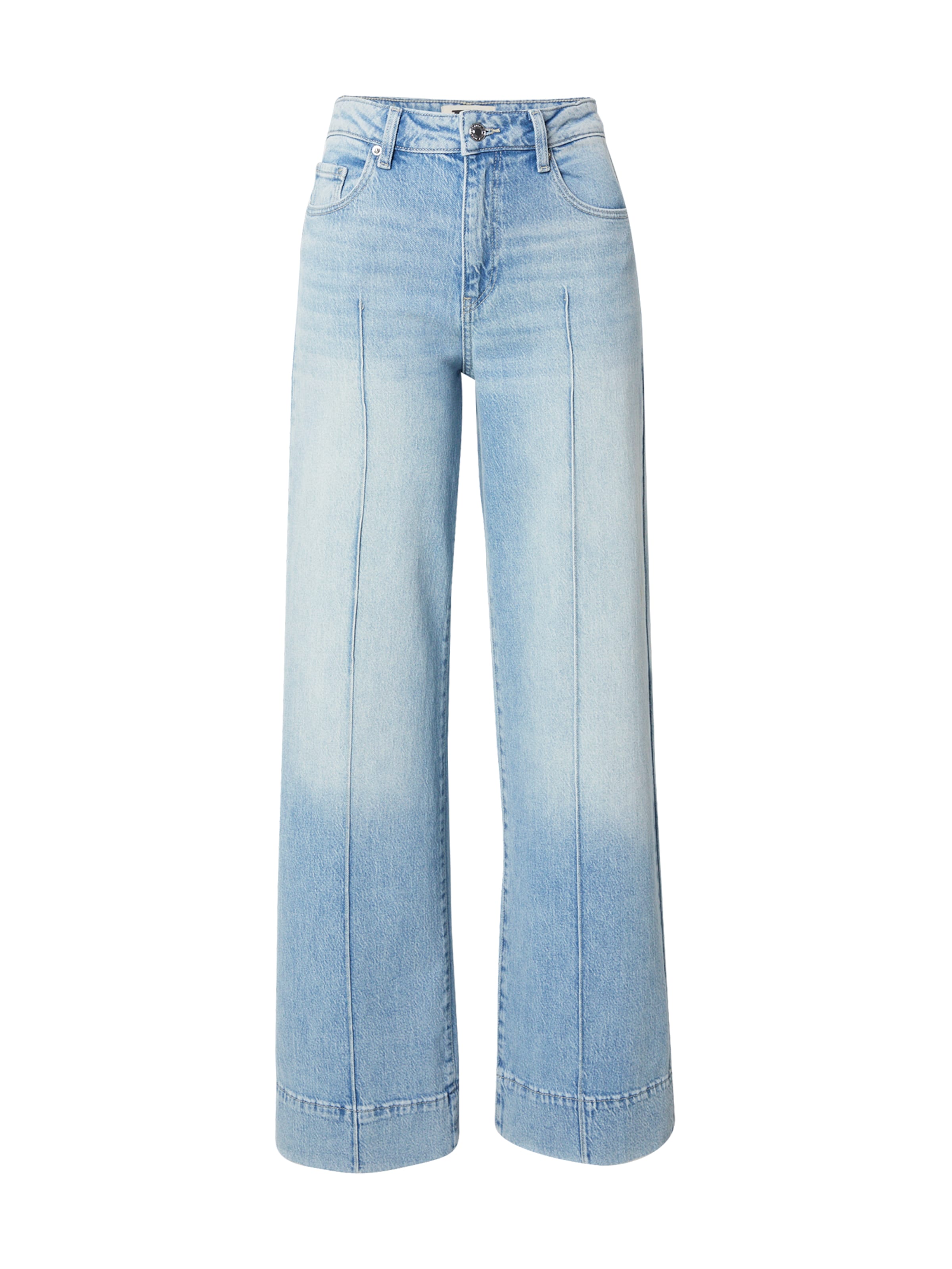 Wide leg Jeans de la Tally Weijl pe albastru: față