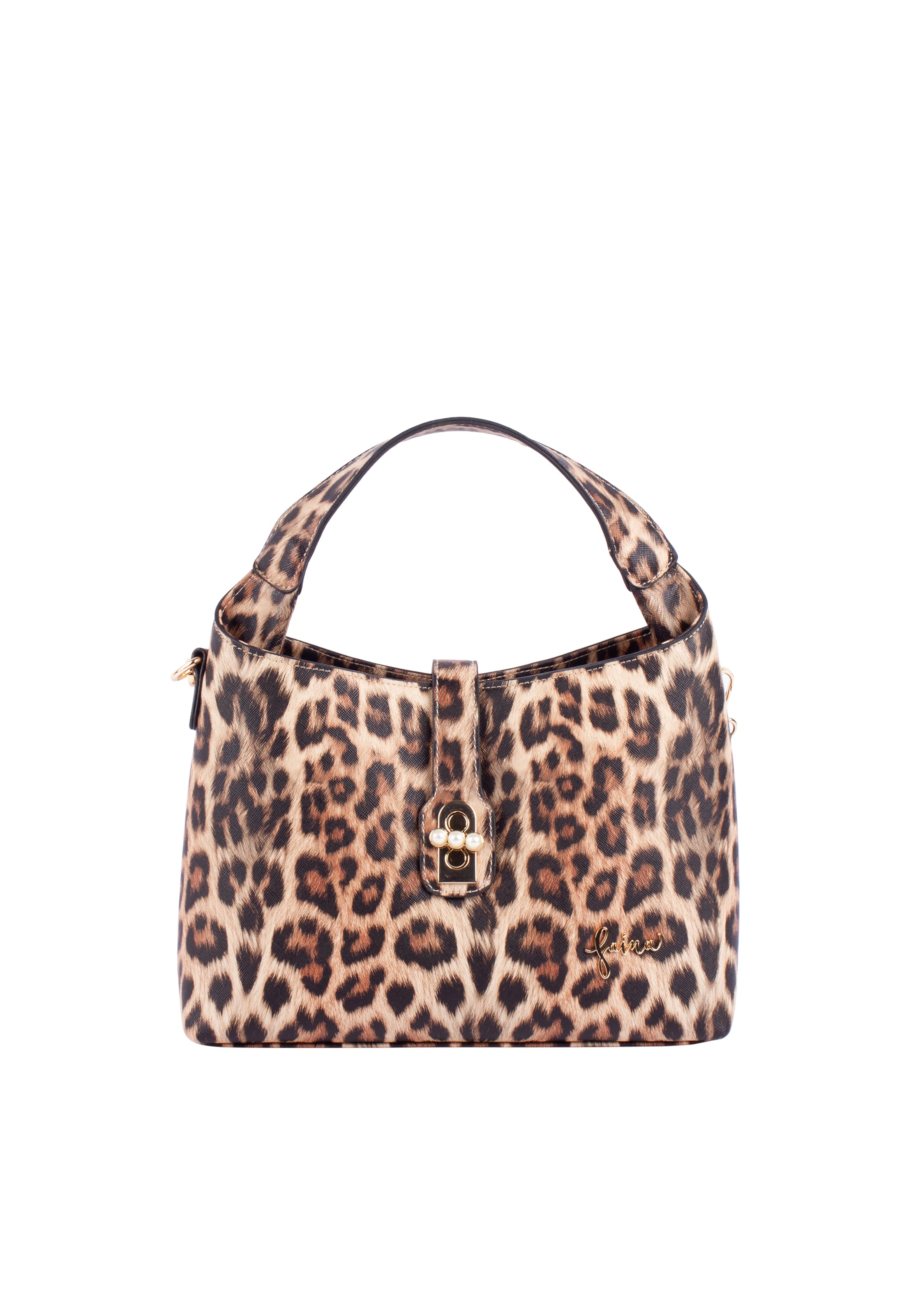 faina Käsilaukku värissä ruskea: etupuoli