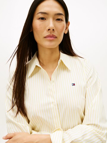 Chemisier TOMMY HILFIGER en jaune