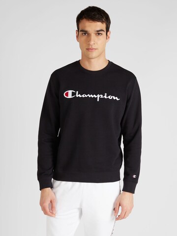 Champion Authentic Athletic Apparel Sweatshirt in Black: front