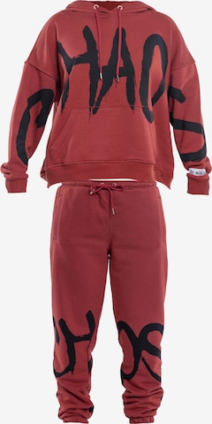 Tom Barron Sports Suit 'Chaos' in Red: front