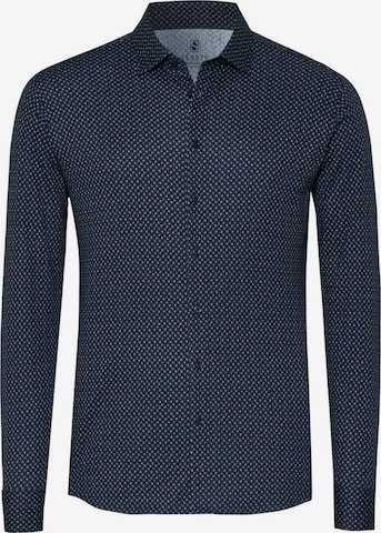 Chemise business DESOTO en bleu : devant