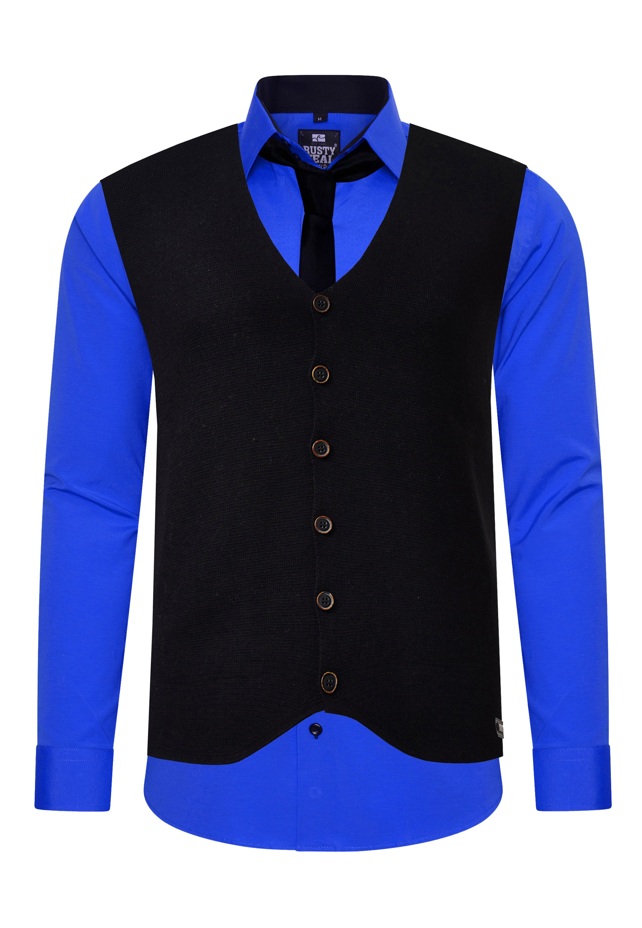 Rusty Neal Slim fit Overhemd in Blauw