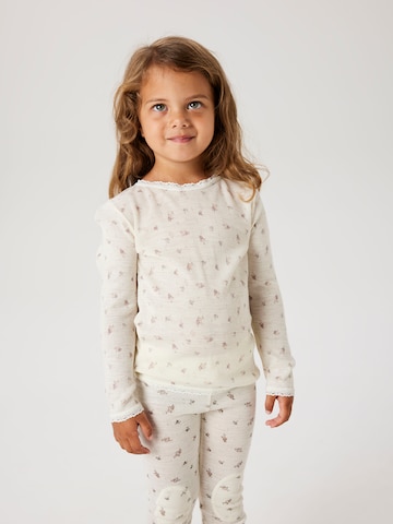 Maglietta 'NMFWANG' di NAME IT in bianco: frontale