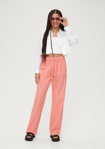 Loosefit Pantaloni di QS in rosa