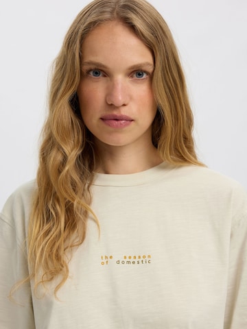 SELECTED - Camiseta en gris