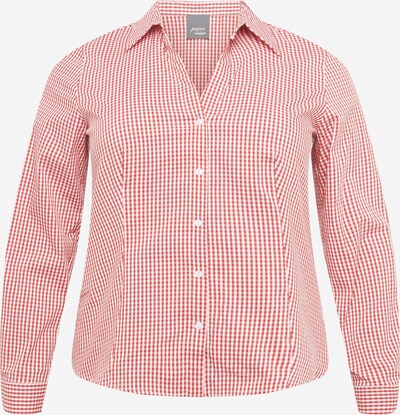 Persona by Marina Rinaldi Bluse 'BIT' in rot / weiß, Produktansicht