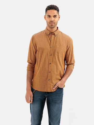 CAMEL ACTIVE Regular fit Button Up Shirt in Orange: front