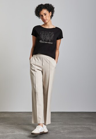 STREET ONE T-Shirt mit Print in Schwarz