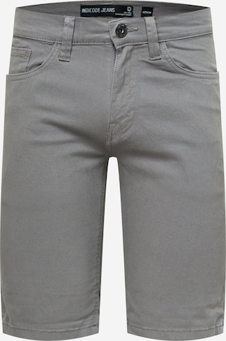 INDICODE JEANS Slim fit Chino trousers 'Villeurbanne' in Grey: front