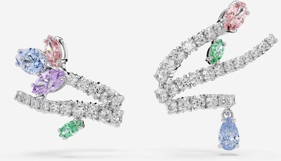 Swarovski Korvakoru koossa One Size värissä opaali / limetti / roosa / hopea, Tuotenäkymä