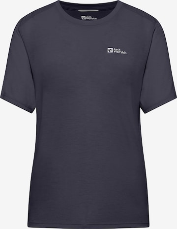 JACK WOLFSKIN Sportshirt in Grau: Vorderseite