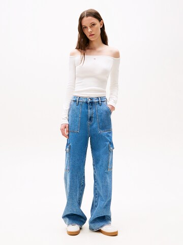 Tommy Jeans Koszulka 'ESSENTIAL' w kolorze biały