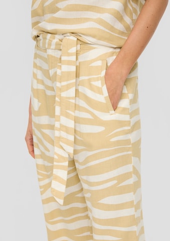 s.Oliver Wide Leg Hose in Beige