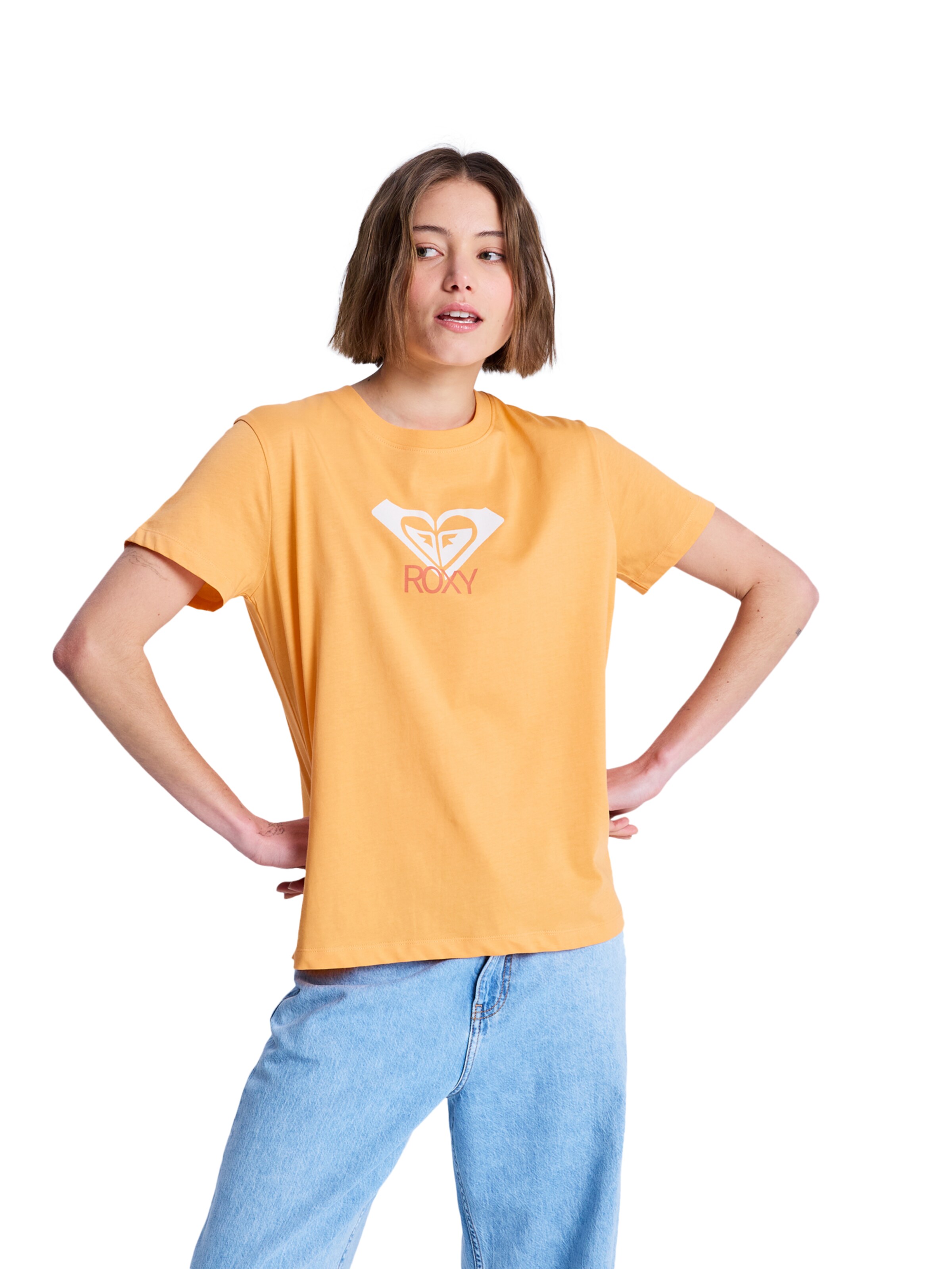 ROXY T-shirt 'Ocean Road Art' in Gelb: Vorderseite