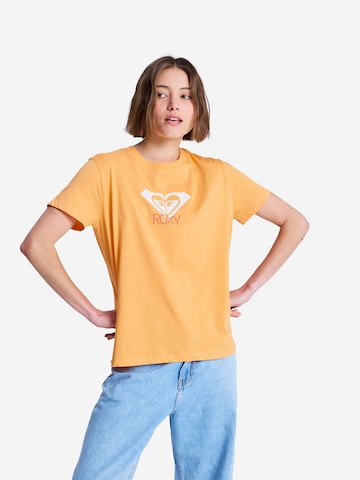 ROXY T-shirt 'Ocean Road Art' in Gelb: Vorderseite