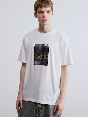 HUGO T-Shirt 'Doreston' in Weiß: Vorderseite