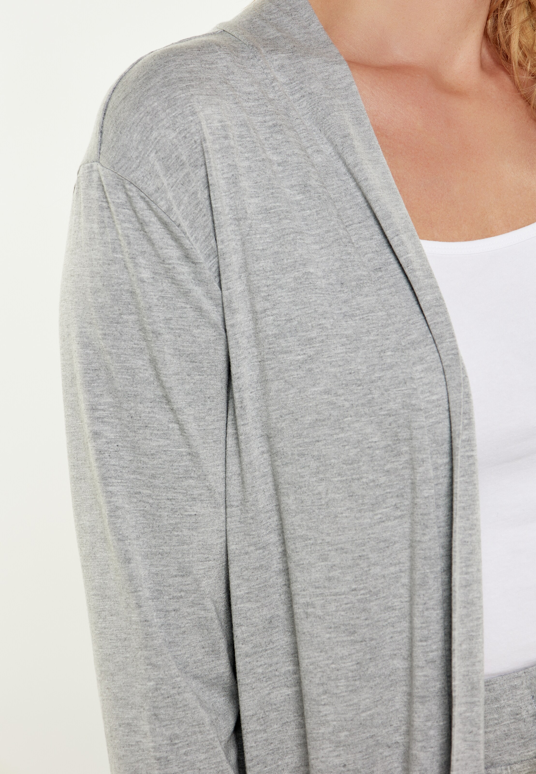 FELIPA Pletena jopa | siva barva