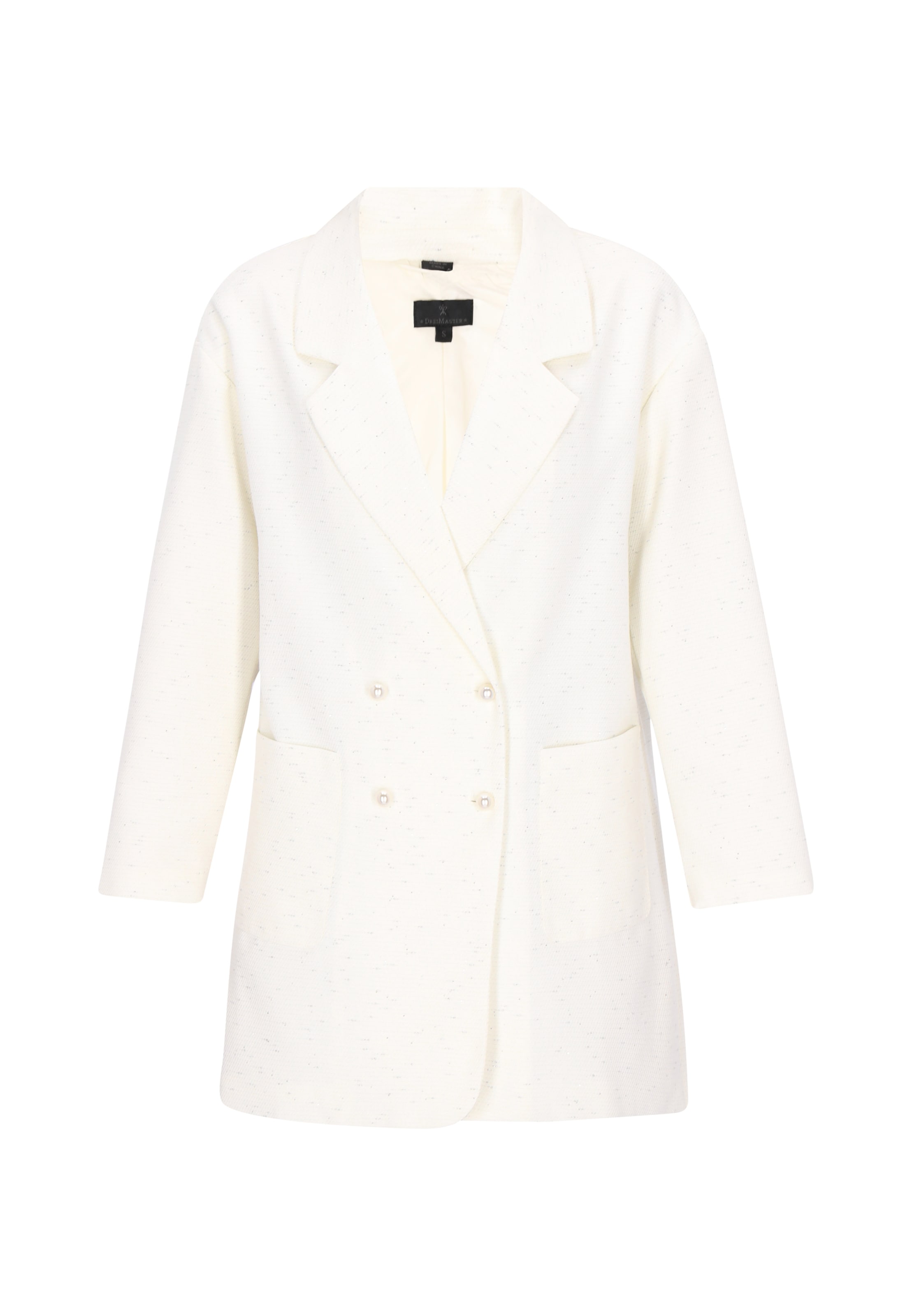 Blazer DreiMaster Klassik en blanc : devant