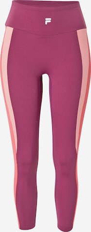 FILASkinny Sportske hlače 'Rabenau' - ljubičasta boja: prednji dio