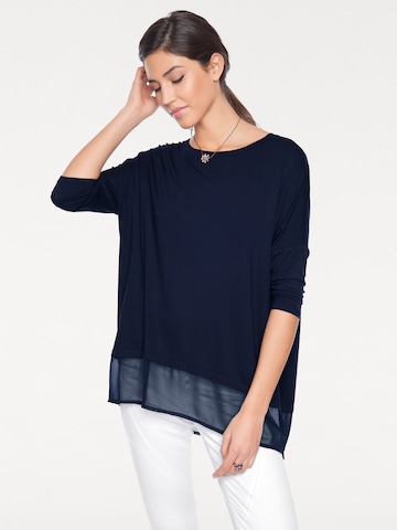 Maglia extra large di heine in blu: frontale