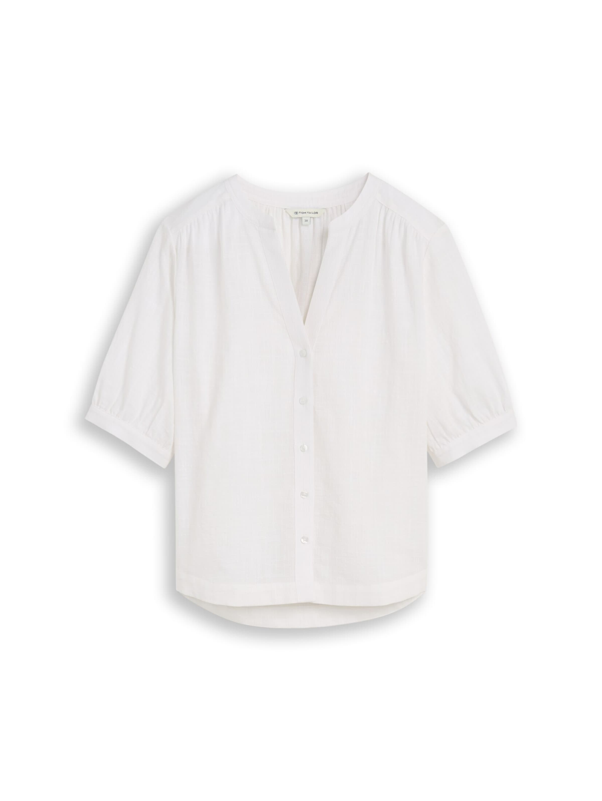 TOM TAILOR Blouse in Wit: voorkant