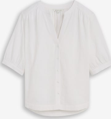 TOM TAILOR Blouse in Wit: voorkant