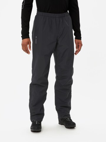 VAUDE Regular Outdoorbroek 'Escape' in Zwart: voorkant