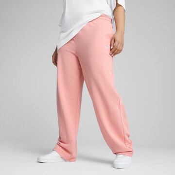 Loosefit Pantalon de sport 'ESS No. 1' PUMA en rose