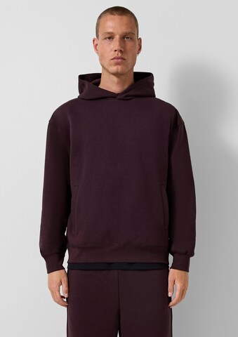 QS Sweatshirt in Bruin: voorkant