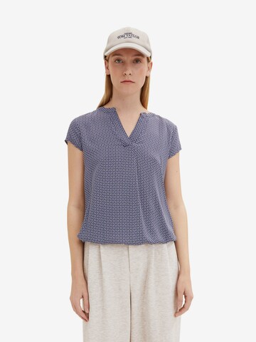 TOM TAILOR Bluse in Blau