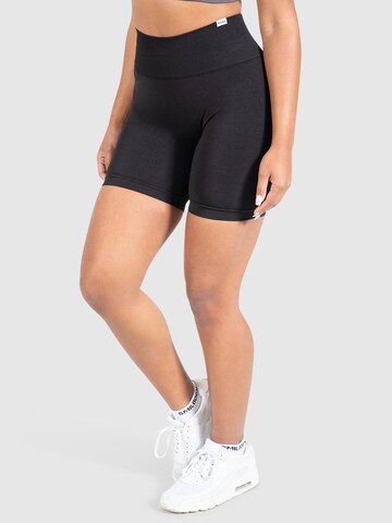 Coupe slim Pantalon de sport 'Amaze Scrunch' Smilodox en noir
