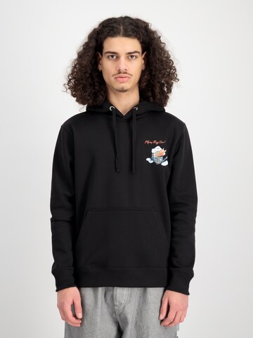 ALPHA INDUSTRIES Sweatshirt in Black: front