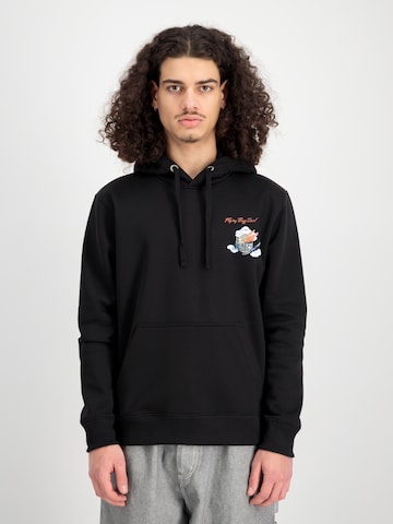 ALPHA INDUSTRIES Sweatshirt in Zwart: voorkant