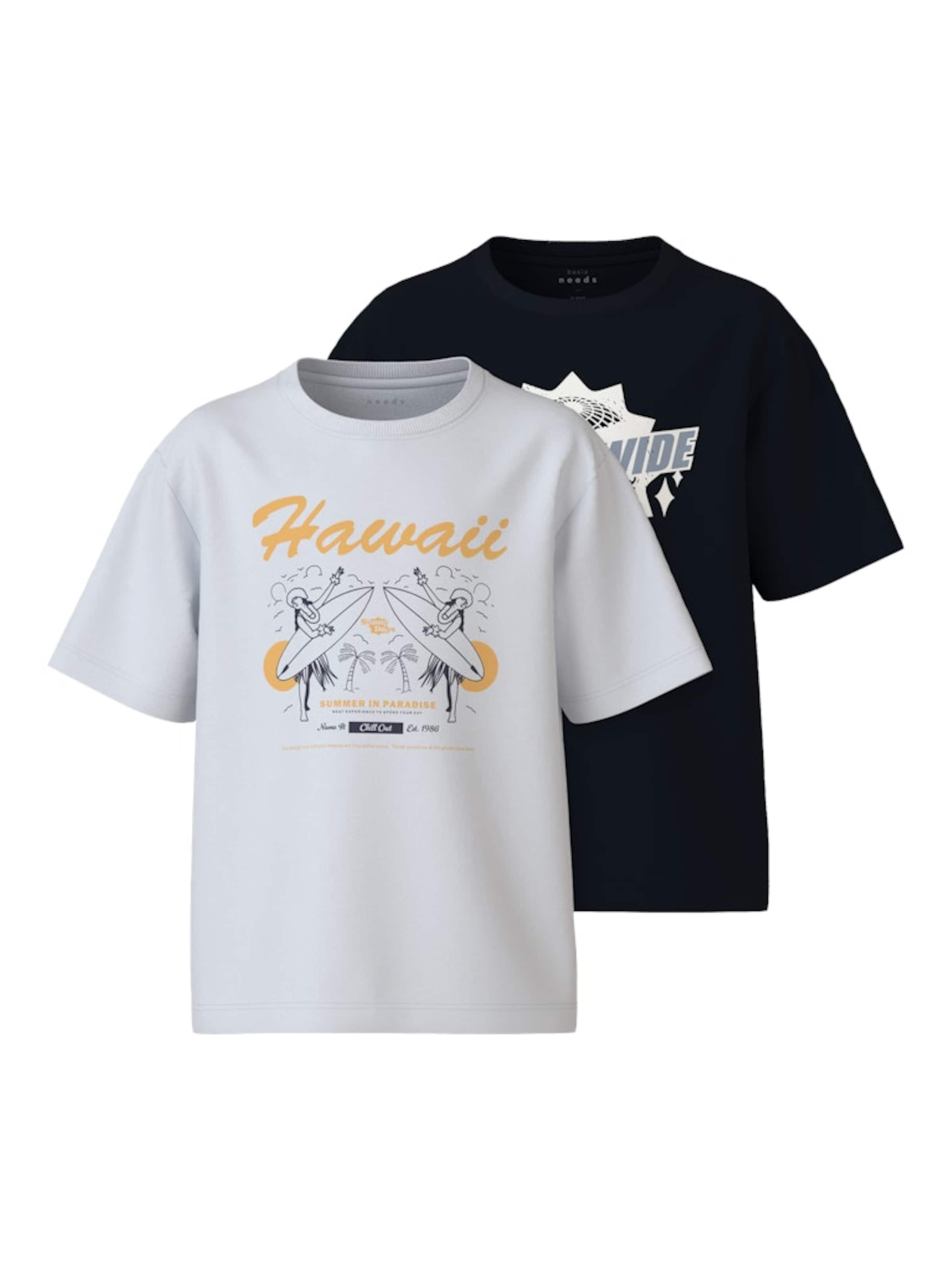 NAME IT Shirt 'NKMVILOGO' in Black: front