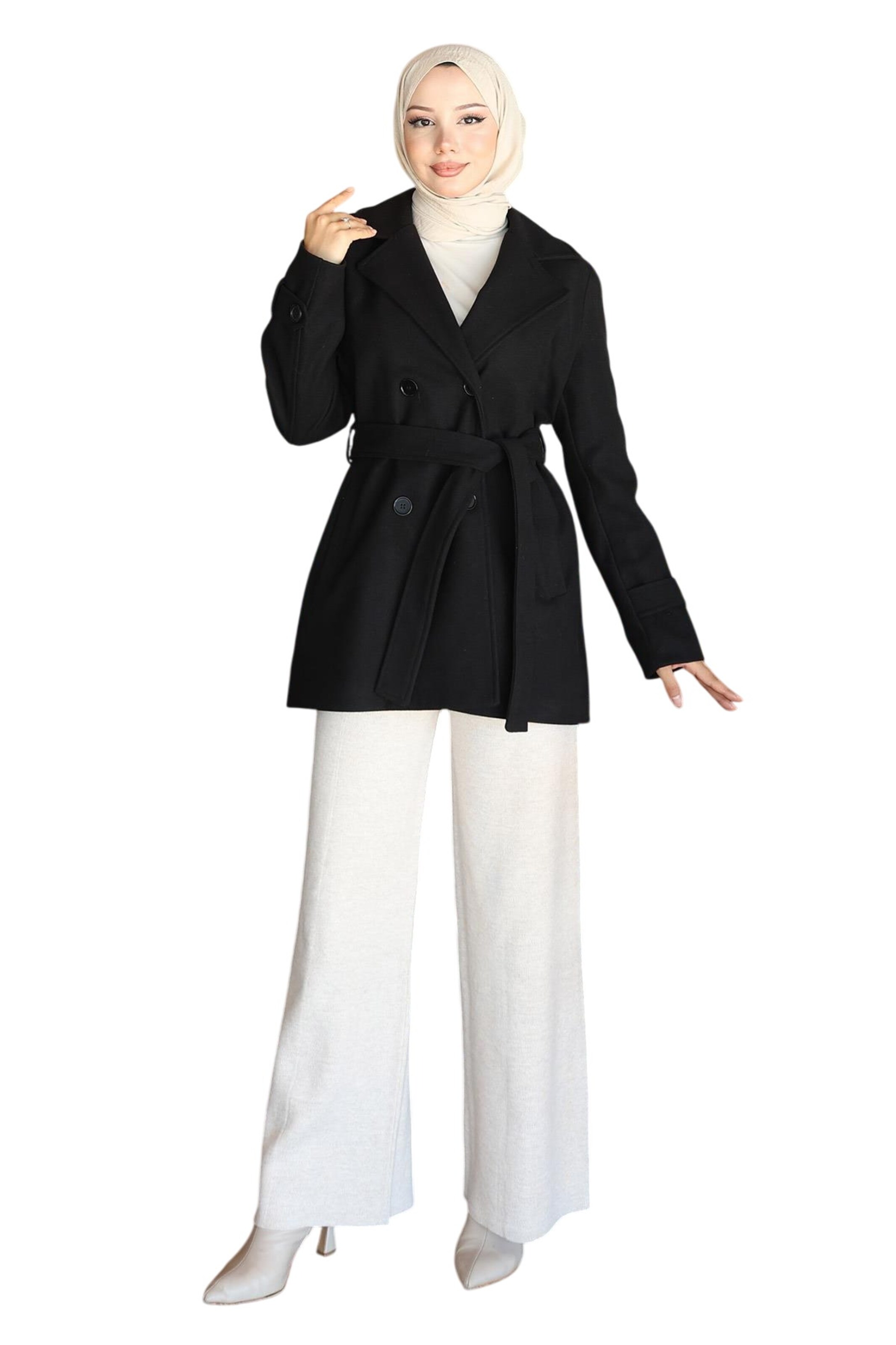 MODAMIHRAM Between-seasons coat in Black