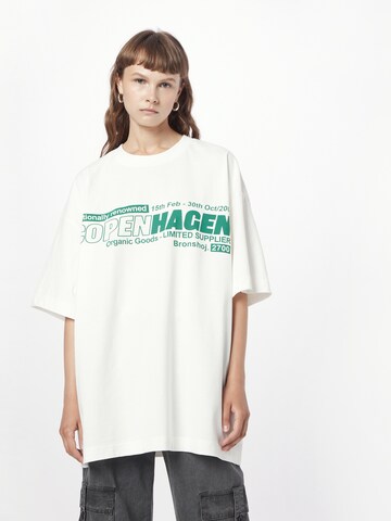 balta TOPSHOP Marškinėliai 'Copenhagen': priekis
